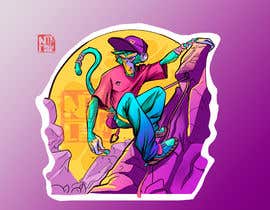 #113 za Make an illustration of a monkey who is bouldering (rock climbing on boulders) od Nicoops