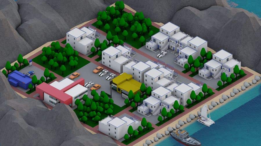 Penyertaan Peraduan #131 untuk                                                 Mobile Game Content: 3 out of 100 buildings for a mobile city builder game
                                            