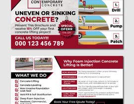 #36 dla Mail out postcard/brochure/flyer Ad for poly urethane foam concrete lifting przez kamranhossain324