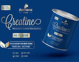 Mostaq418 tarafından Design a Label for a new product with the same language of visual identity for Creatine Dietary supplement için no 55