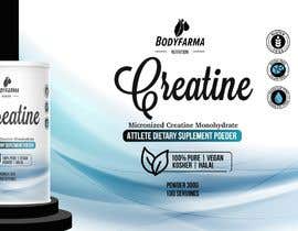 RICU11 tarafından Design a Label for a new product with the same language of visual identity for Creatine Dietary supplement için no 50