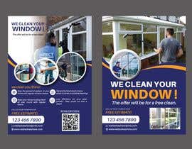 #84 for Contest For Window Cleaning Double Sided Flyer af aktarabanu802