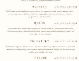 #7 for Rewrite my nail salon menu - short simple menu af NohaDee
