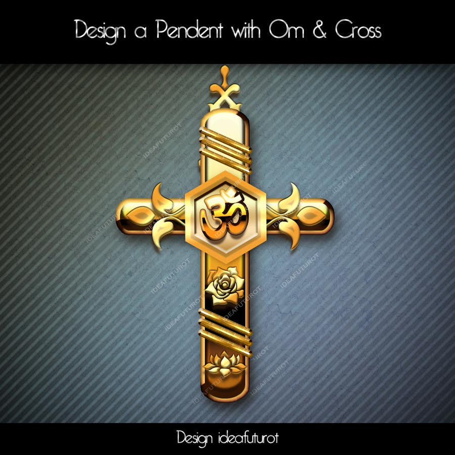 Participación en el concurso Nro.41 para                                                 Design a Pendent with Om & Cross
                                            