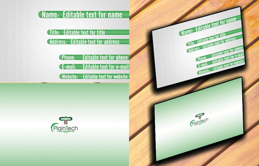Contest Entry #92 for                                                 Design some Business Cards - front/back - clean and simple
                                            