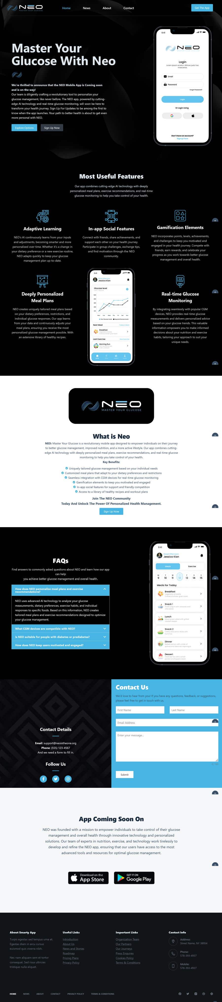 Конкурсная заявка №51 для                                                 Neo Glucose App - Wordpress Website needed
                                            