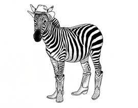 #27 для Tattoo Design for Zebra in Cowboy Boots &amp; Cowboy Hat от taniaredko09