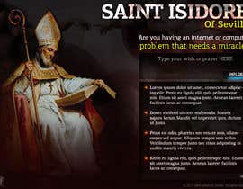 #18 dla Graphic Design for One page web site for the Saint Of the Internet: St. Isidore of Seville przez ART2b