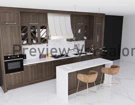 nº 7 pour 3D rendering for kitchen design par CreativeCocatoo 