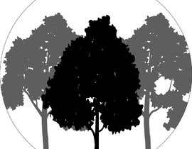 #49 para create a round logo with trees black and white de alenkaivanenko9