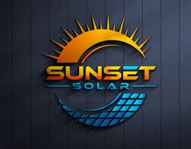 #1422 para &quot;Sunset Solar&quot; Company Logo de saifulalamtxt