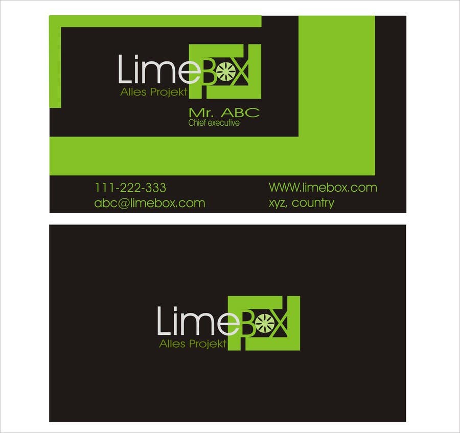 Penyertaan Peraduan #131 untuk                                                 Design a Logo and a business card for limebox
                                            