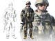 Ảnh thumbnail bài tham dự cuộc thi #2 cho                                                     Soldiers VS Terrorists Concept Art
                                                