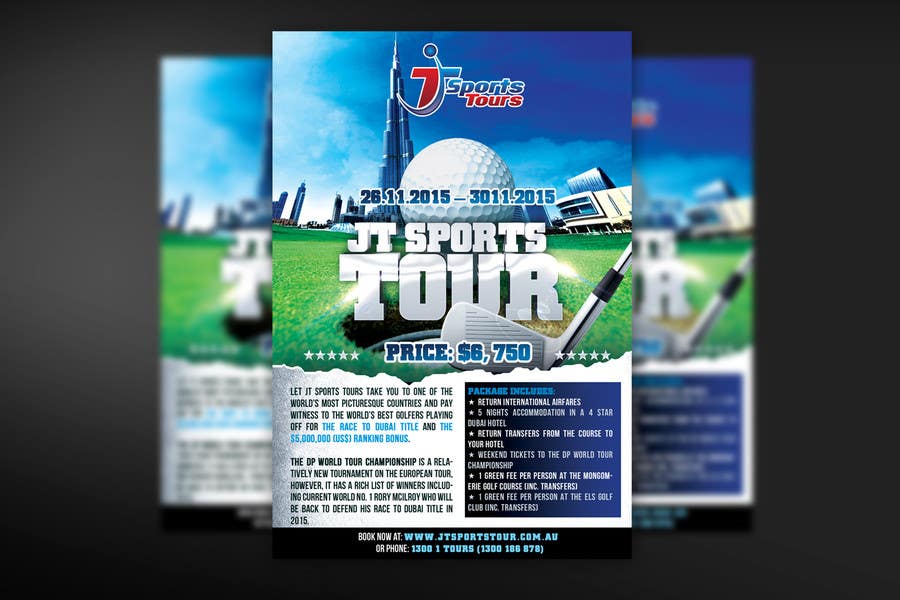 Penyertaan Peraduan #19 untuk                                                 Design a Flyer for Golf Tour
                                            