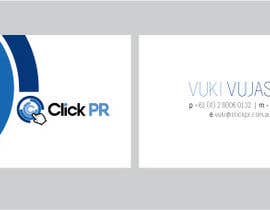 #53 para Business Card Design for Click PR de yesiret