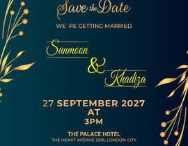 nº 62 pour Designing wedding invitation cards - 16/09/2023 12:20 EDT par dhimandevnath202 