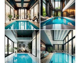 Nro 12 kilpailuun Design for Indoor pool: Change floors, pool and ceiling to contemporary design. käyttäjältä malikdesignerag