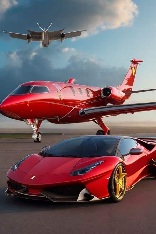 Proposition n°29 du concours                                                 Design exterior of private jet to look like a supercar
                                            