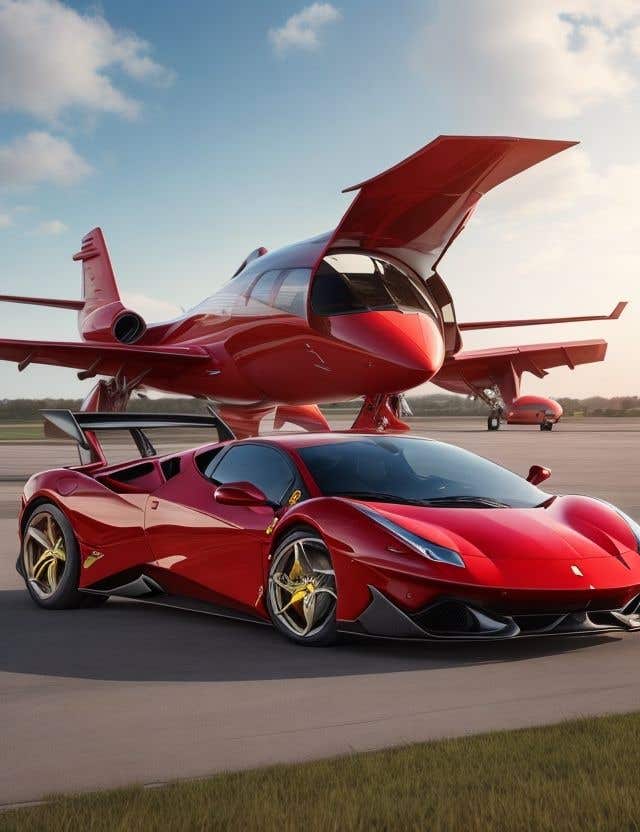 Proposition n°38 du concours                                                 Design exterior of private jet to look like a supercar
                                            
