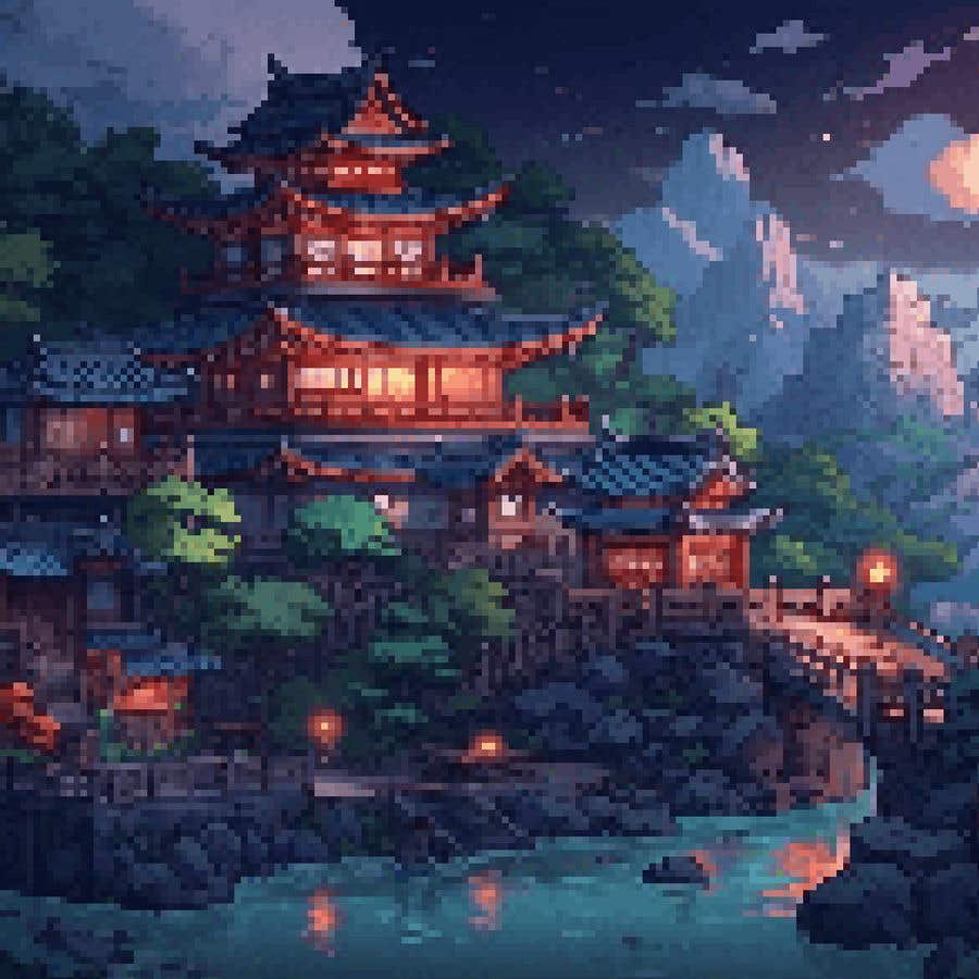 Contest Entry #32 for                                                 Pixel art concept pieces for an Eastern-themed metroidvania
                                            