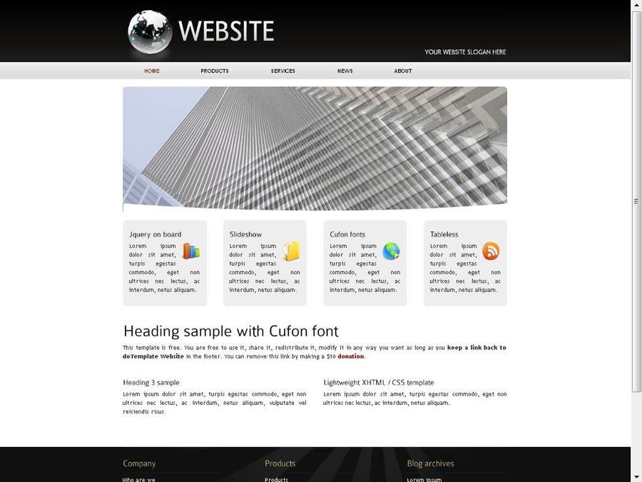 Penyertaan Peraduan #2 untuk                                                 Design a Website Home Page
                                            