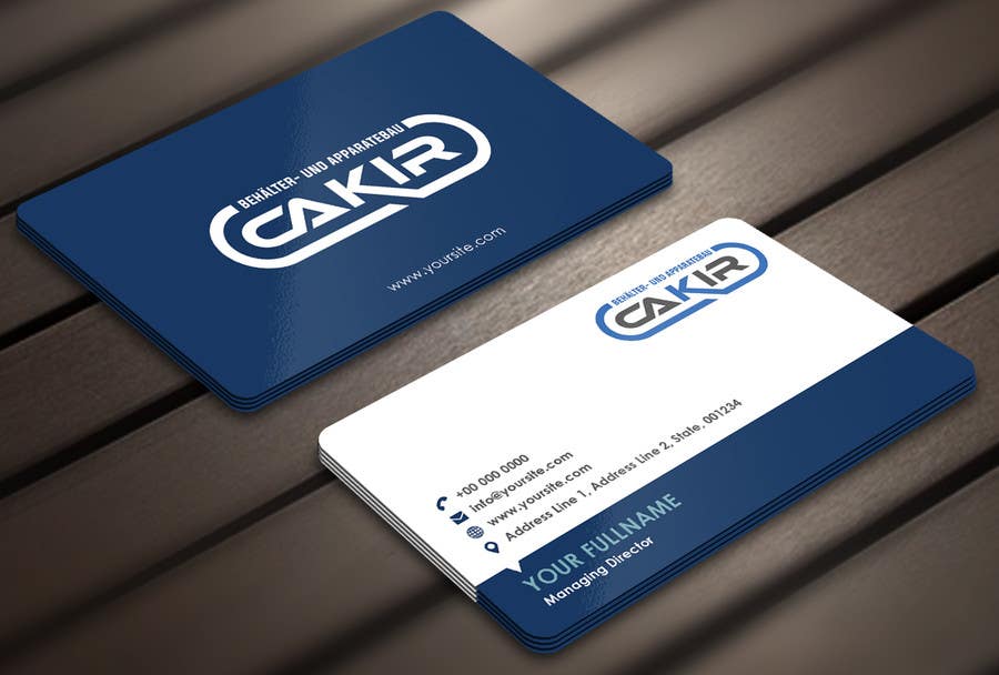 Inscrição nº 54 do Concurso para                                                 Design of a Businesscard and a letterhead for the Company CAKIR
                                            