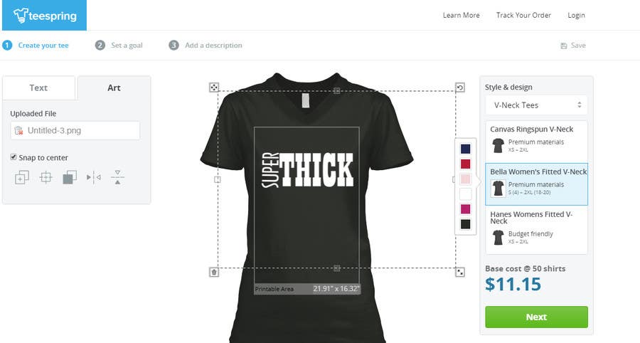 Penyertaan Peraduan #22 untuk                                                 Design a shirt for the curvy girls
                                            