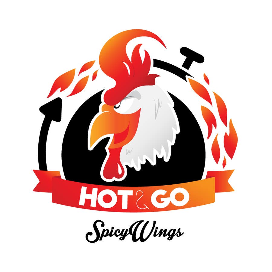 Penyertaan Peraduan #13 untuk                                                 Diseñar un logotipo for: Spicy Wings HOT & GO
                                            