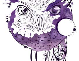 #394 para Geometric and watercolour wrist owl tattoo design por Valdapinet