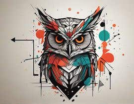 #405 untuk Geometric and watercolour wrist owl tattoo design oleh eduralive