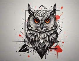 #406 untuk Geometric and watercolour wrist owl tattoo design oleh eduralive