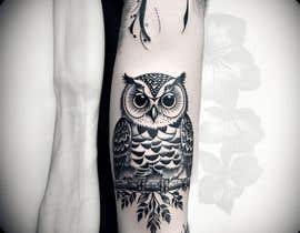 #404 untuk Geometric and watercolour wrist owl tattoo design oleh axelcoolsoft
