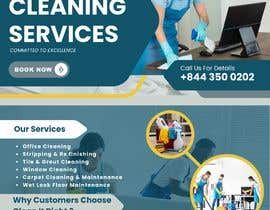 #48 untuk Postcard design selling Office Cleaning Services oleh wanaisyahnabilah