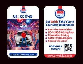 Nro 227 kilpailuun business referral cards for new rideshare company called wridz käyttäjältä alaaelol204