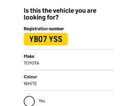 samirsamy8001 tarafından Looking for a correct UK Car Registration Number için no 12