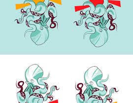 Nro 254 kilpailuun Octopus and Rising Sun Illustration käyttäjältä Dartcafe