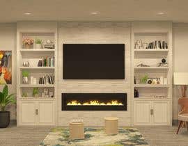 #10 cho 3d rendering of a fireplace and cabinets  in my great room bởi TaimurIslam006