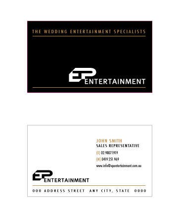 Inscrição nº 18 do Concurso para                                                 Design a Flyer and Business Card for an Entertainment Company to use at a Wedding Expo
                                            