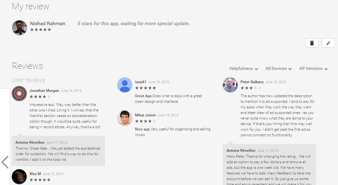 Bài tham dự cuộc thi #6 cho                                                 Google Play App Review & Rating
                                            