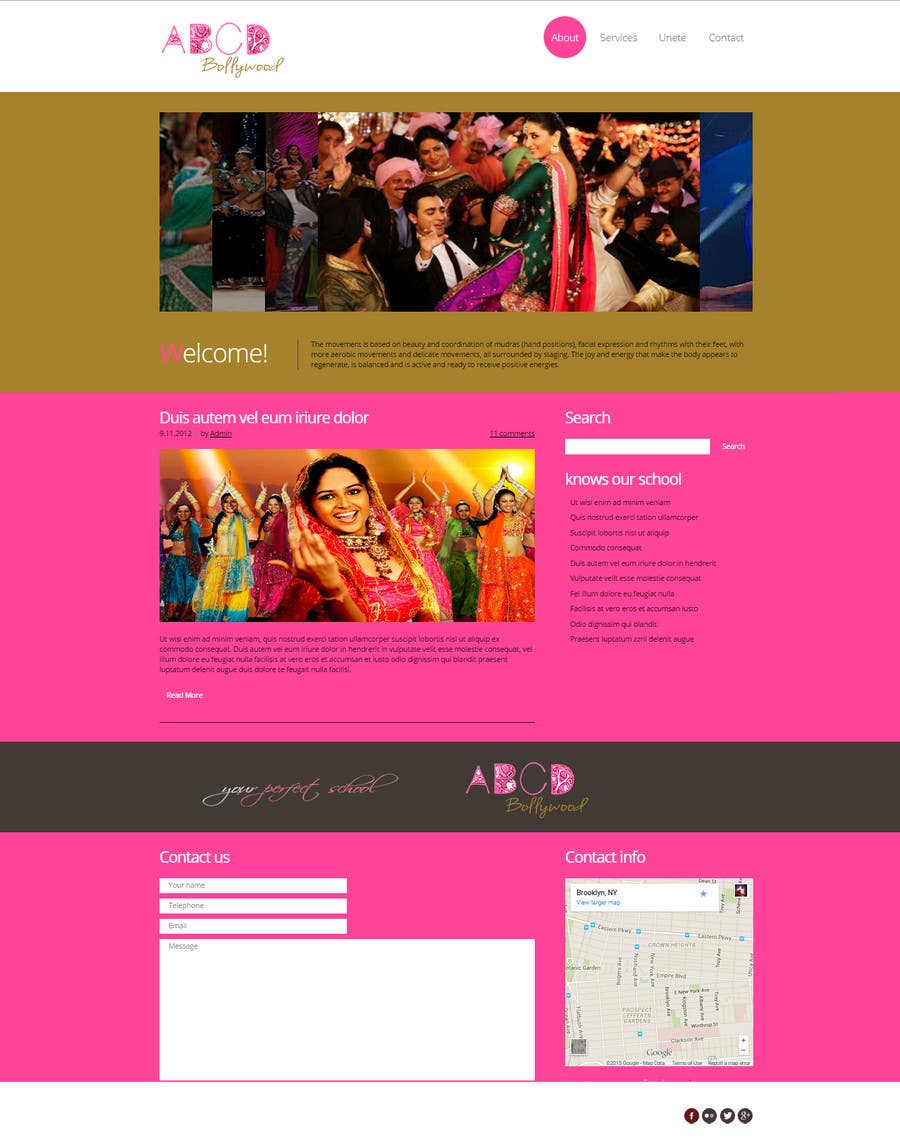 Inscrição nº 6 do Concurso para                                                 Build a Website for Dance School (Bollywood Dancing) including some content
                                            