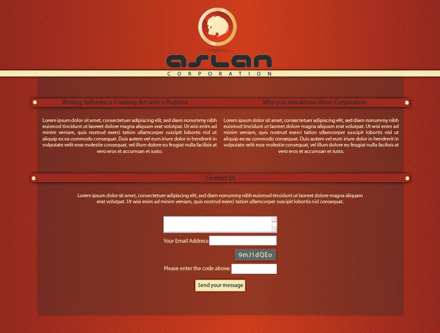 Participación en el concurso Nro.28 para                                                 Graphic Design for Aslan Corporation
                                            