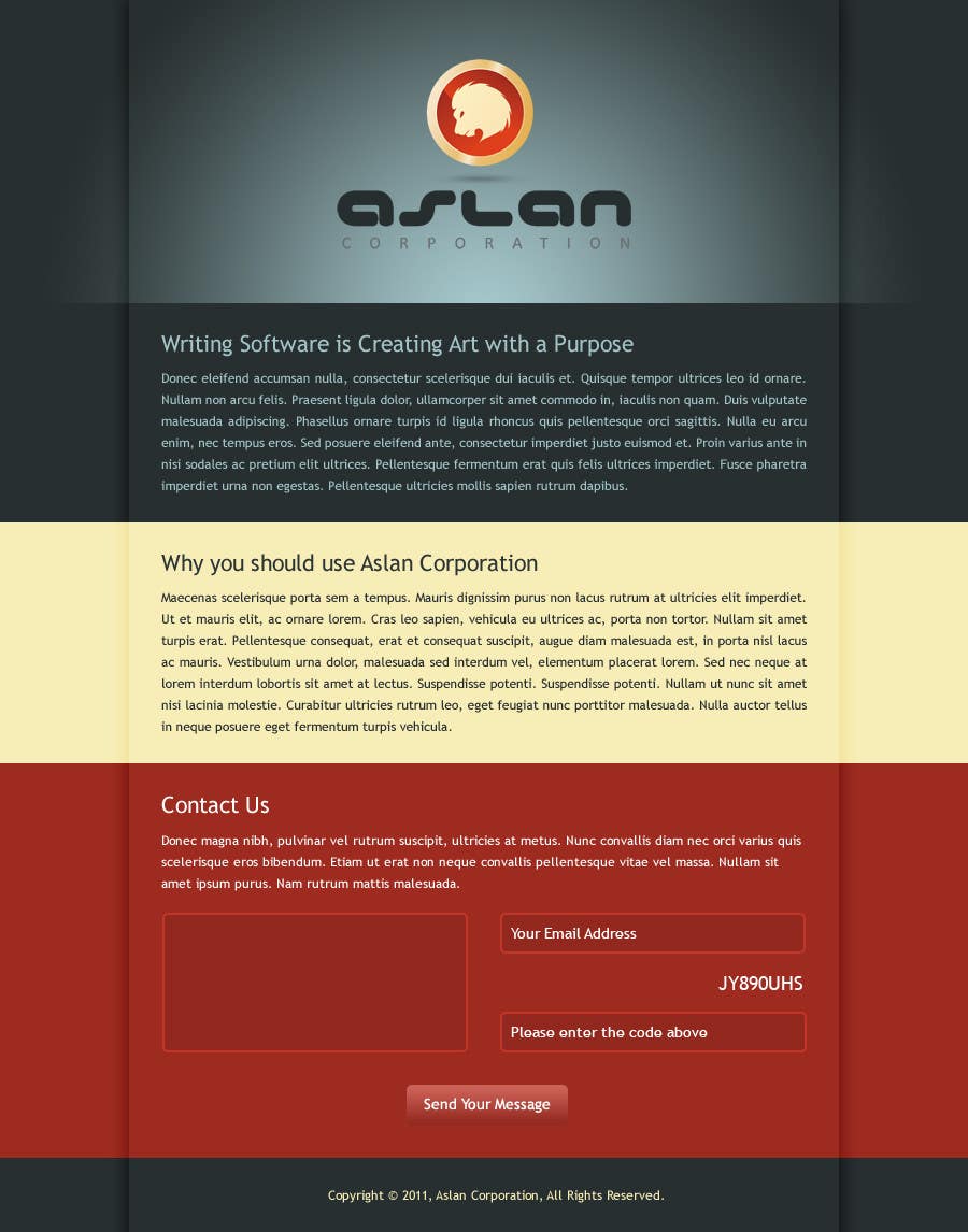 Contest Entry #22 for                                                 Graphic Design for Aslan Corporation
                                            