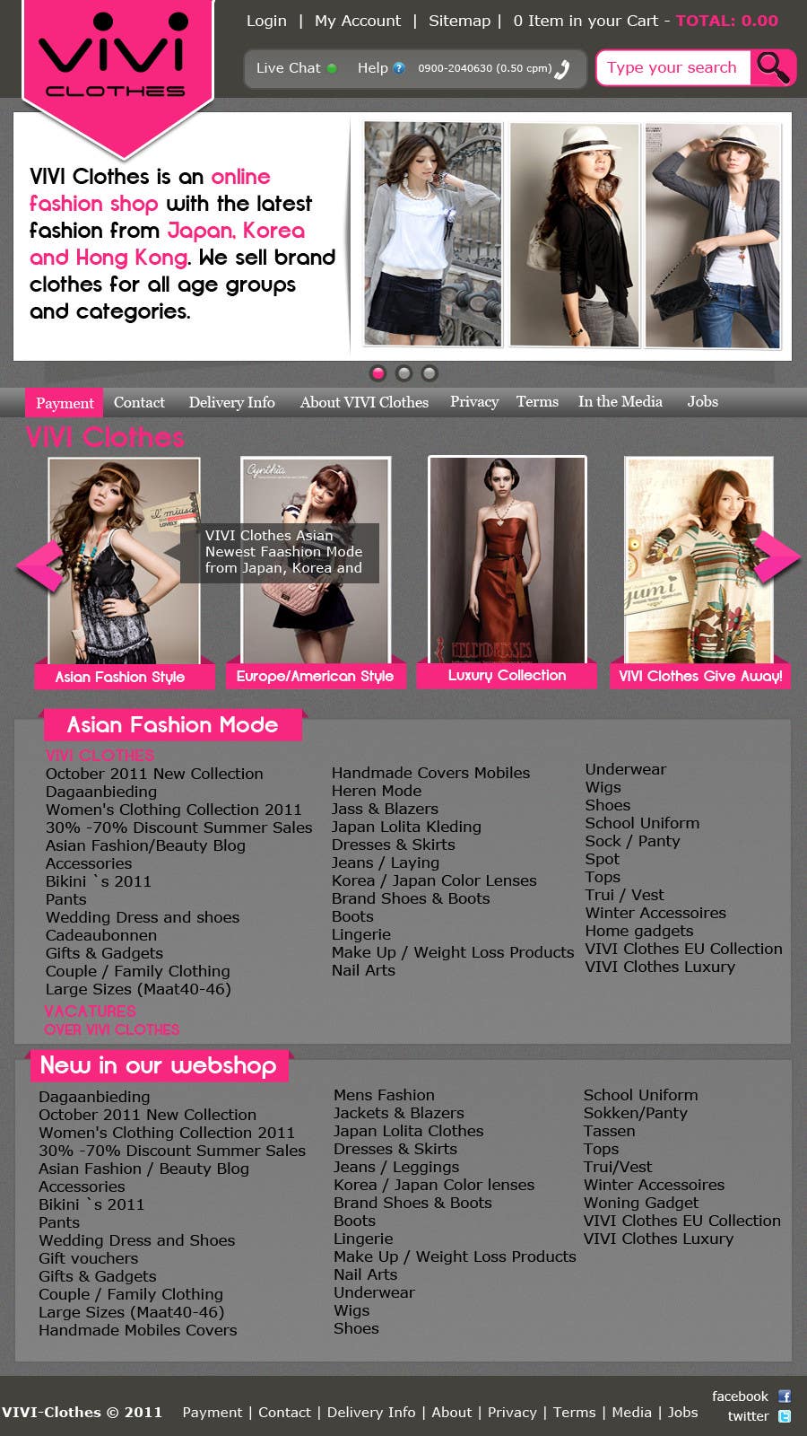 Konkurransebidrag #21 i                                                 Website Design for VIVI Clothes
                                            