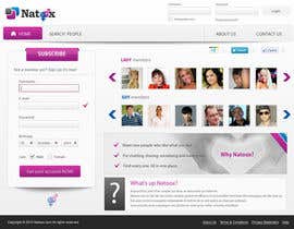 #17 dla Graphic Design for a dating website homepage przez jasminkamitrovic