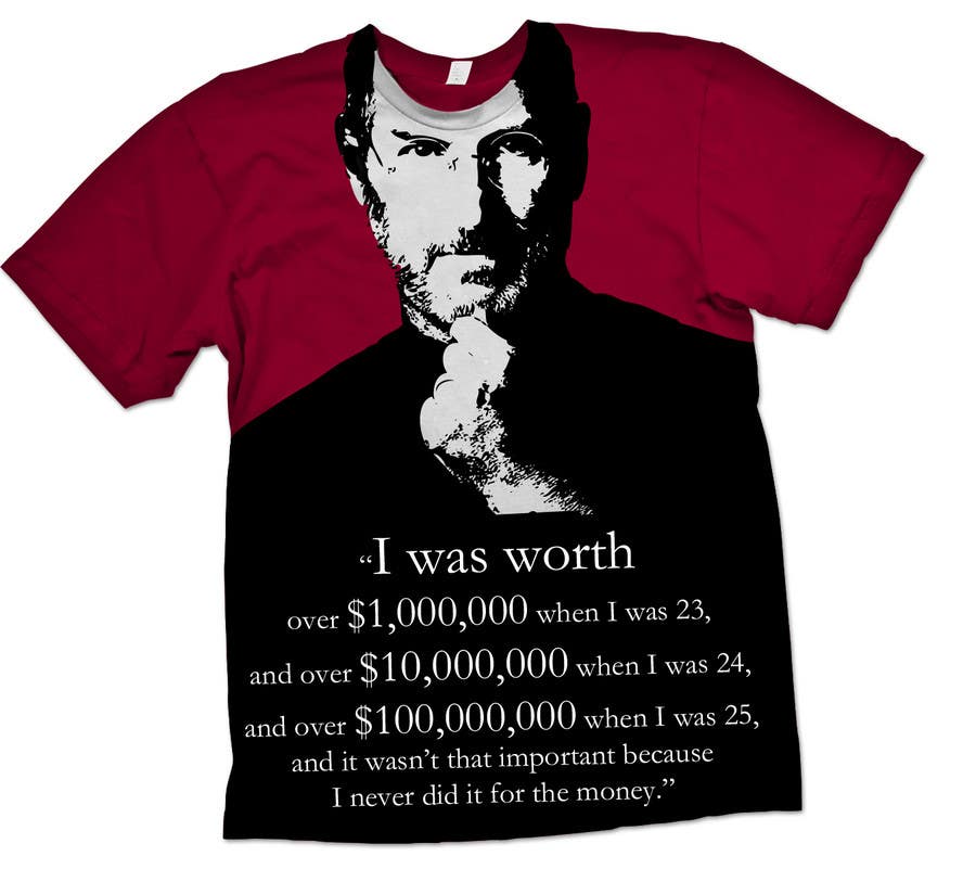 Konkurransebidrag #46 i                                                 T-shirt Design for IndoPotLuck - Steve Jobs Tribute
                                            