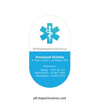 Proposta in Concorso #144 per                                                 Business Card Design for retail pharmacist based in Sydney, Australia
                                            