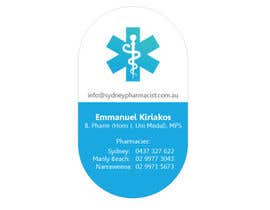 nº 144 pour Business Card Design for retail pharmacist based in Sydney, Australia par kandre 
