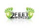 Entri Kontes # thumbnail 17 untuk                                                     Design a Logo for 2 Feet 2 Worlds
                                                