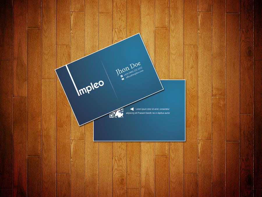 Natečajni vnos #128 za                                                 Business Card Design for Impleo
                                            