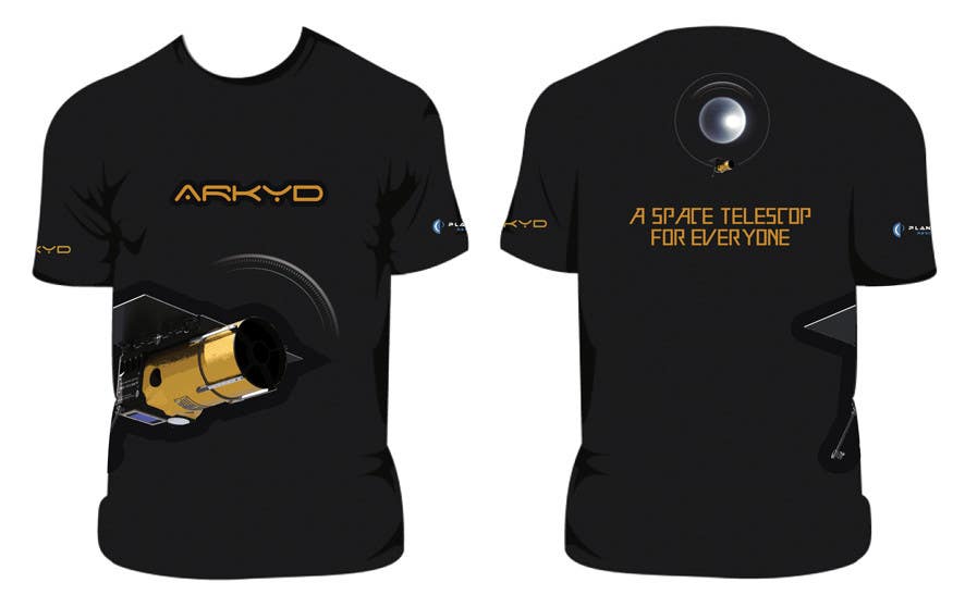 Wasilisho la Shindano #2484 la                                                 Earthlings: ARKYD Space Telescope Needs Your T-Shirt Design!
                                            